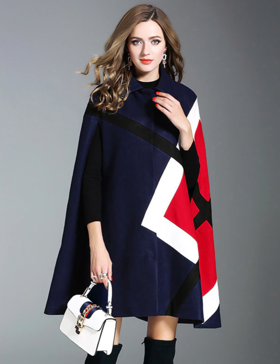 ROSA BATWING CAPE COAT