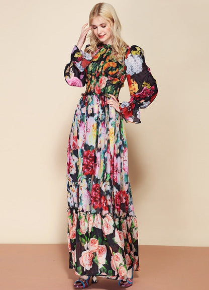 LINDA MAXI FLORAL DRESS