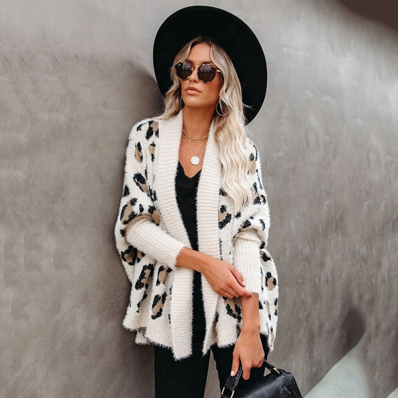 Perfection Leopard Knit Cardigan