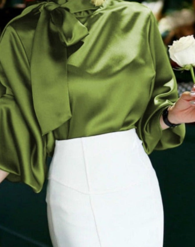 DONNA SATIN BLOUSE