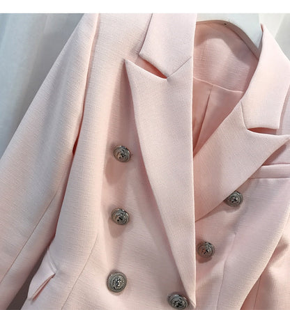 NASTASIA BABY PINK BLAZER