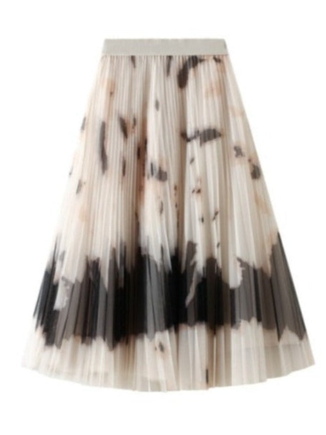 NANCY PLEATED CHIFFON SKIRT