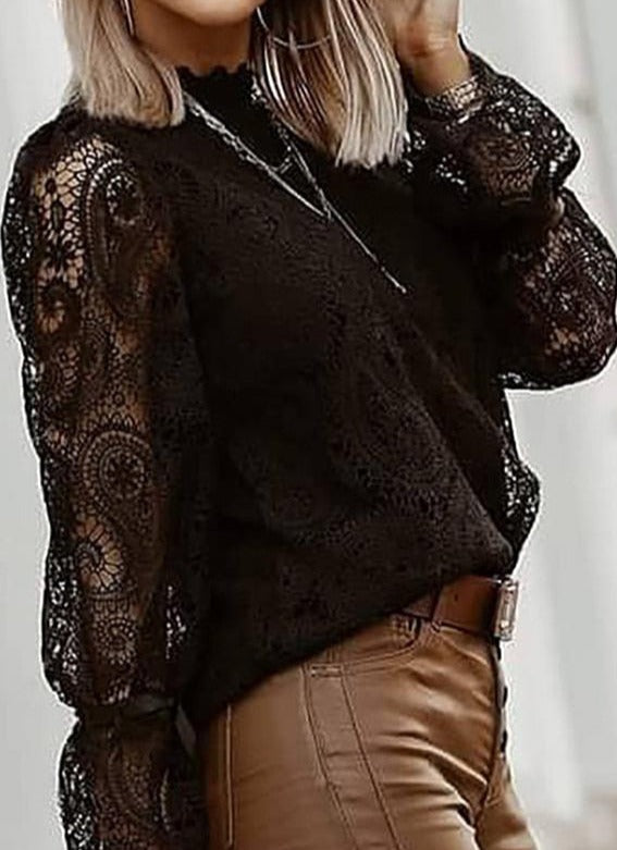 CIARA FEMININE LACE TOP